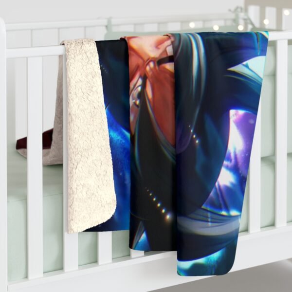 Goku Ultra instinto Sherpa Fleece Blanket - Image 4