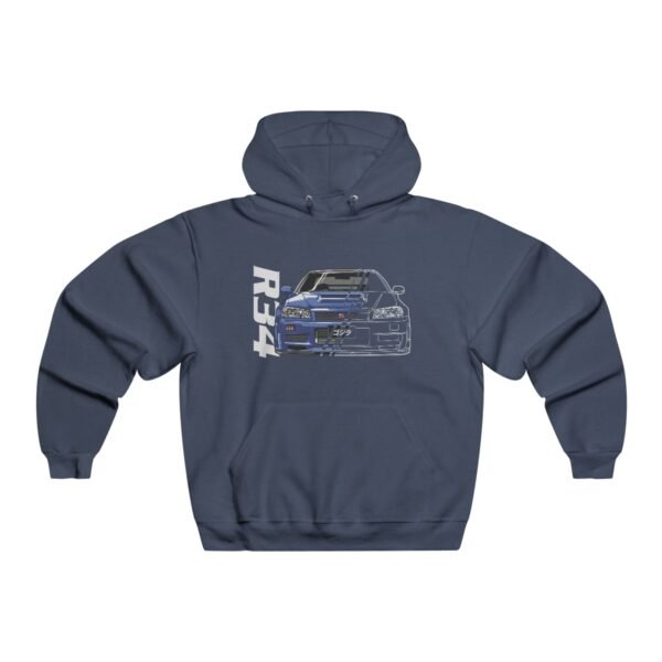 R34 Hooded Sweatshirt Black - Image 3