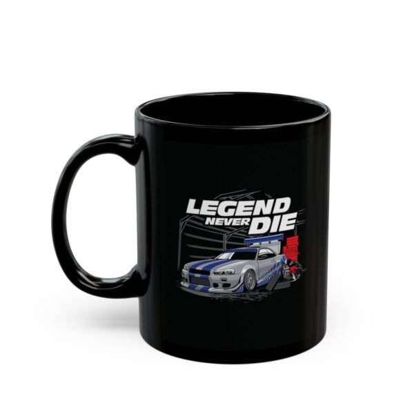 Legend Never Die Mug 11oz Black - Image 2