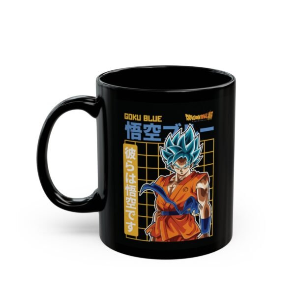 Goku SSY Blue Mug 11oz Black - Image 2