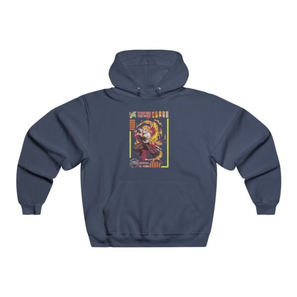 Kyojuro Rengoku Hooded Sweatshirt Black - Image 2