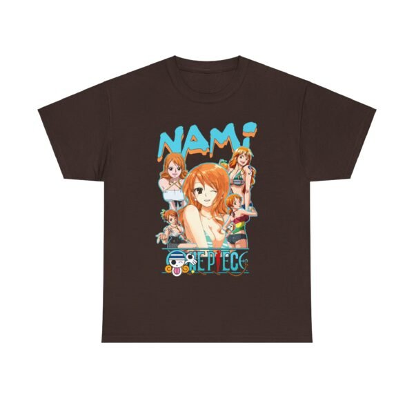 Nami One Piece T-Shirt Heavy Cotton Black - Image 2