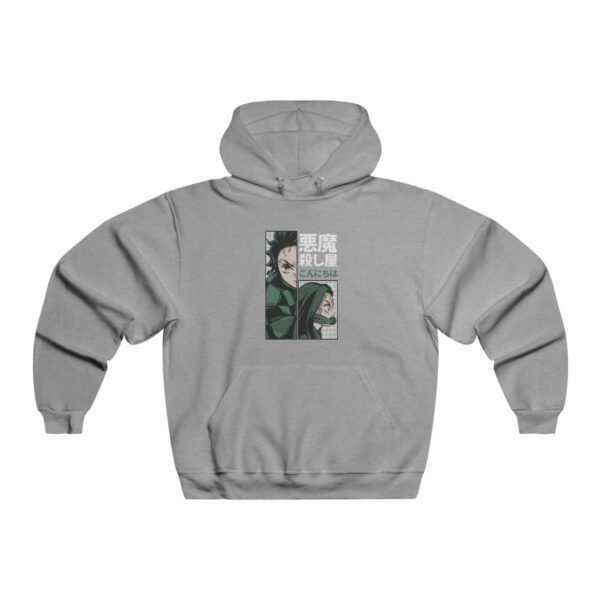 Tanjiro & Nezuko Hooded Sweatshirt Black - Image 3