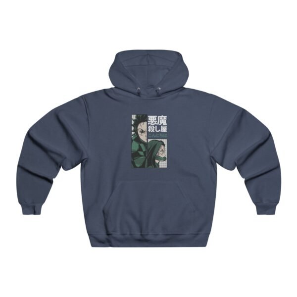 Tanjiro & Nezuko Hooded Sweatshirt Black - Image 5