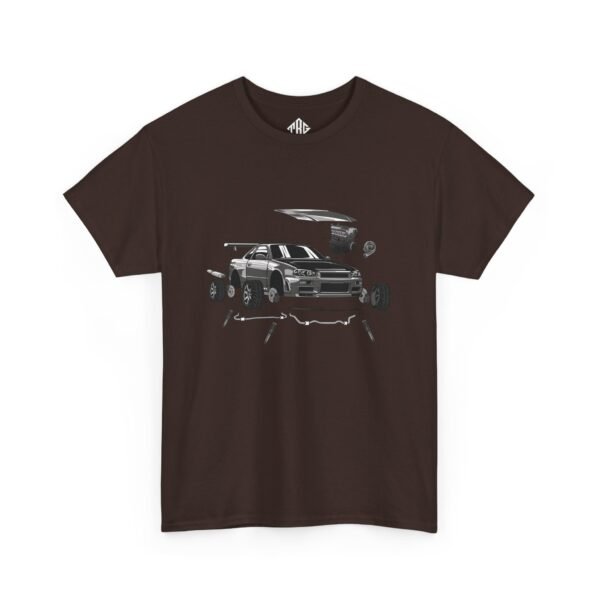 R34 Crank Out T-Shirt Heavy Cotton Black - Image 11
