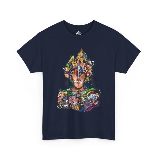 Dragon Ball Vegeta T-Shirt Heavy Cotton Black - Image 11