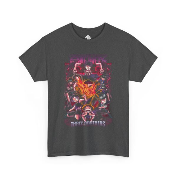 One Piece - Three Brothers T-Shirt Heavy Cotton Black - Image 11