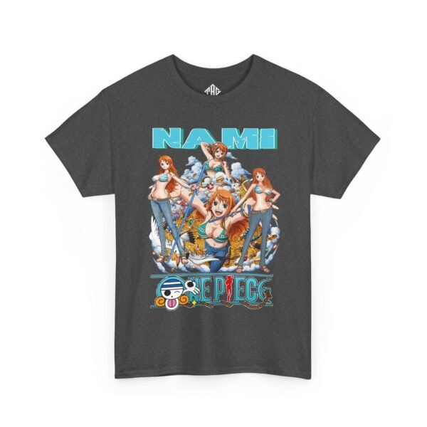 Art Nami One Piece T-Shirt Heavy Cotton Black - Image 11