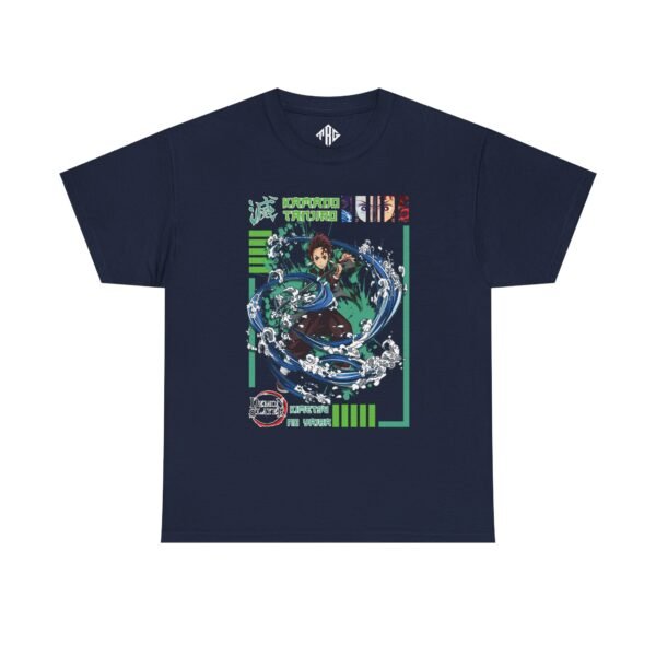 Kamado Tanjiro T-Shirt Heavy Cotton Black - Image 9