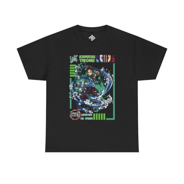 Kamado Tanjiro T-Shirt Heavy Cotton Black - Image 2