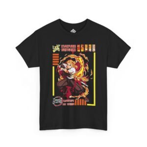 Kyojuro Rengoku T-Shirt Heavy Cotton Black