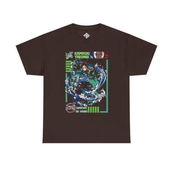 Kamado Tanjiro T-Shirt Heavy Cotton Black - Image 5