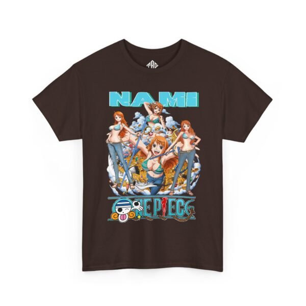 Art Nami One Piece T-Shirt Heavy Cotton Black - Image 7