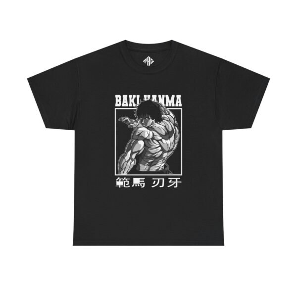 Baki Hanma T-Shirt Heavy Cotton Black - Image 2