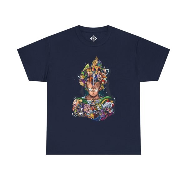 Dragon Ball Vegeta T-Shirt Heavy Cotton Black - Image 9