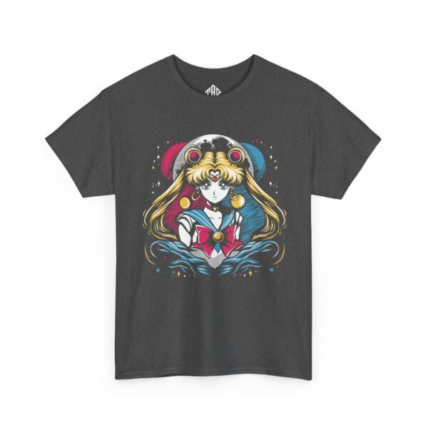 Sailor Moon T-Shirt Heavy Cotton Black - Image 3