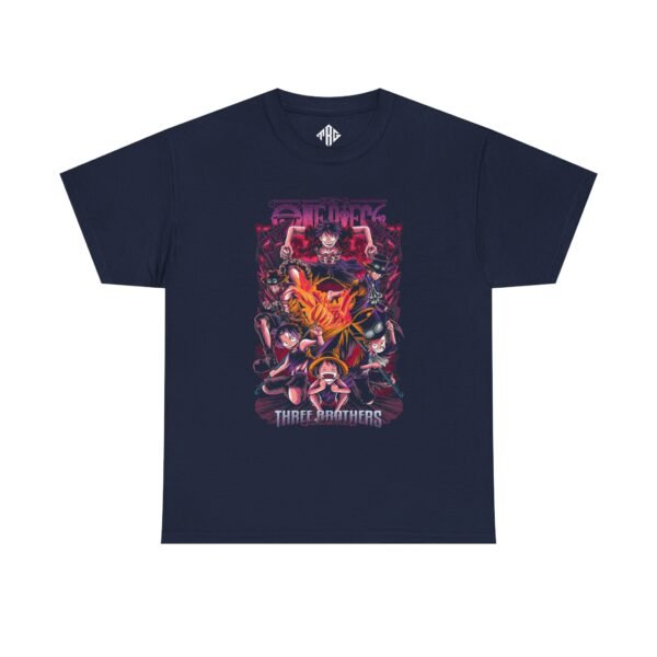 One Piece - Three Brothers T-Shirt Heavy Cotton Black - Image 13