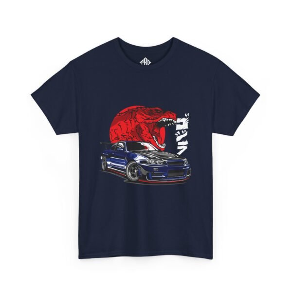 GTR R34 T-Shirt Heavy Cotton Black - Image 19