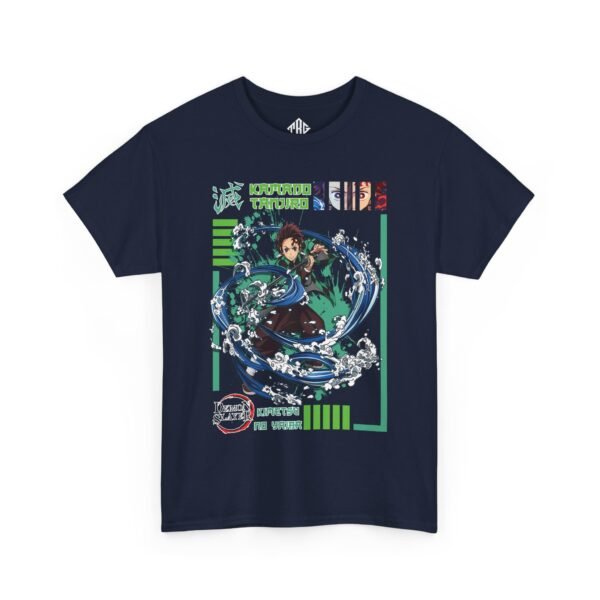 Kamado Tanjiro T-Shirt Heavy Cotton Black - Image 11