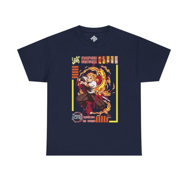 Kyojuro Rengoku T-Shirt Heavy Cotton Black - Image 9