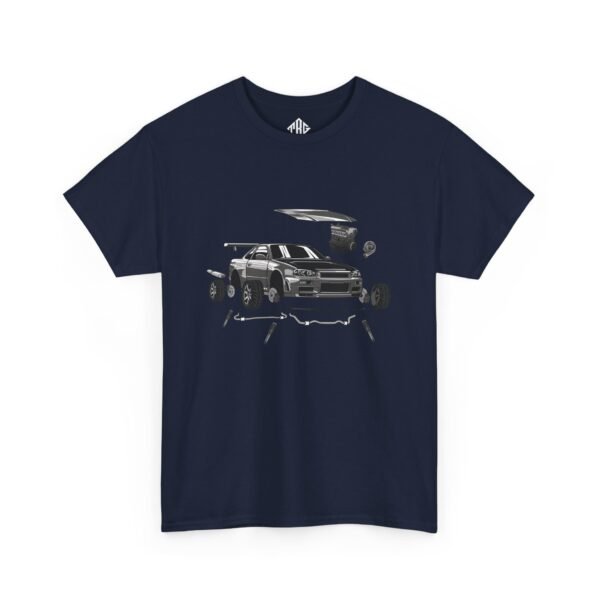 R34 Crank Out T-Shirt Heavy Cotton Black - Image 19
