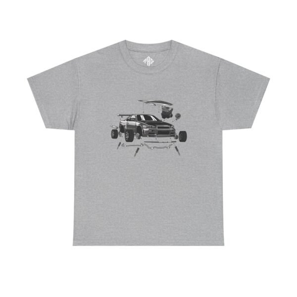 R34 Crank Out T-Shirt Heavy Cotton Black - Image 5