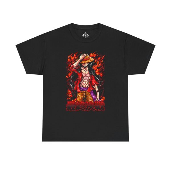 Monkey D. Luffy T-Shirt Heavy Cotton Black - Image 2