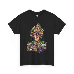Dragon Ball Vegeta T-Shirt Heavy Cotton Black