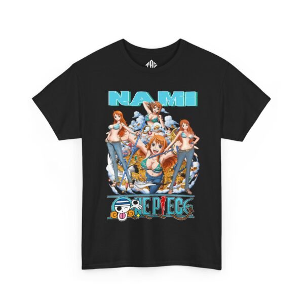 Art Nami One Piece T-Shirt Heavy Cotton Black - Image 3