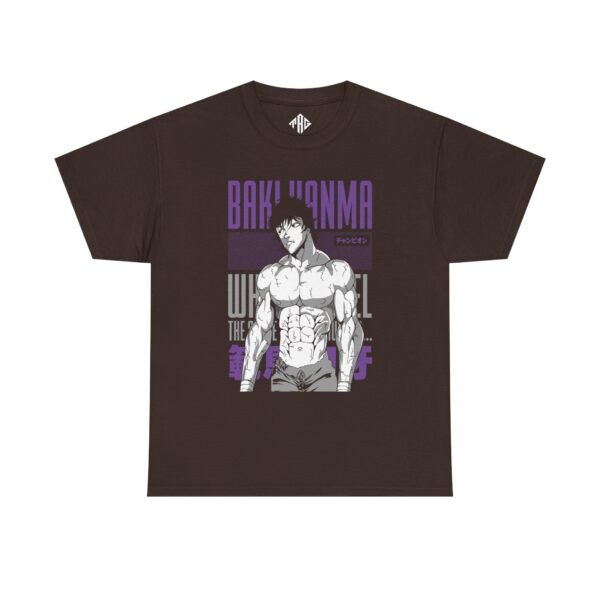 Baki Hanma T-Shirt Heavy Cotton Black - Image 5