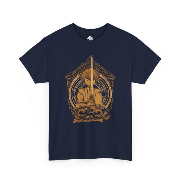 Zenitsu Agatsuma T-Shirt Heavy Cotton Black - Image 3