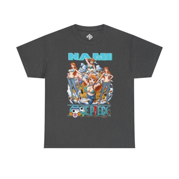 Art Nami One Piece T-Shirt Heavy Cotton Black - Image 9