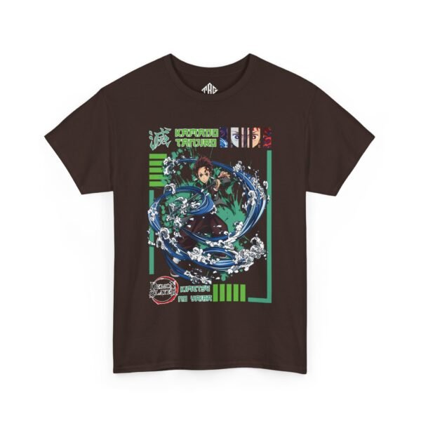Kamado Tanjiro T-Shirt Heavy Cotton Black - Image 7
