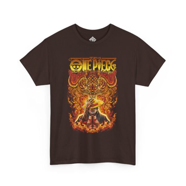 One Piece Luffy T-Shirt Heavy Cotton Black - Image 7