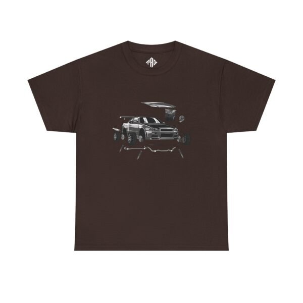 R34 Crank Out T-Shirt Heavy Cotton Black - Image 9