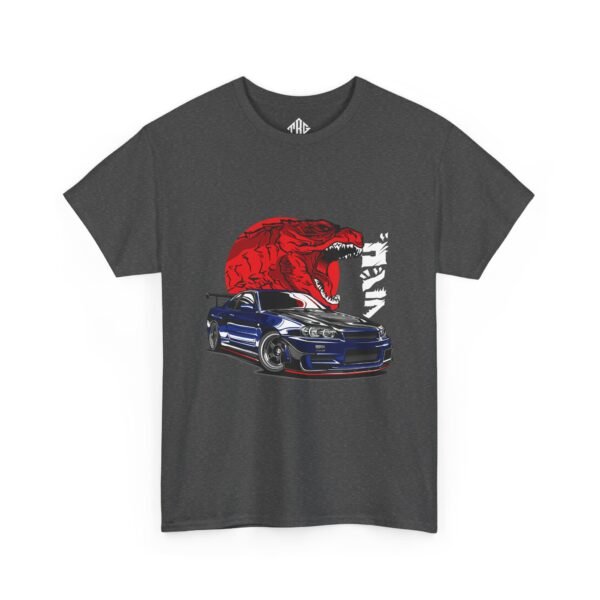 GTR R34 T-Shirt Heavy Cotton Black - Image 15