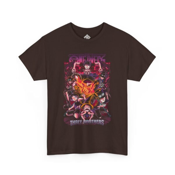 One Piece - Three Brothers T-Shirt Heavy Cotton Black - Image 7