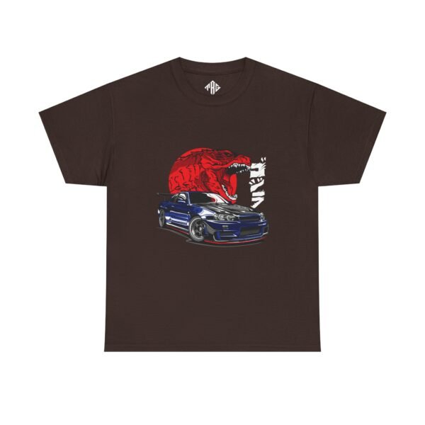 GTR R34 T-Shirt Heavy Cotton Black - Image 9