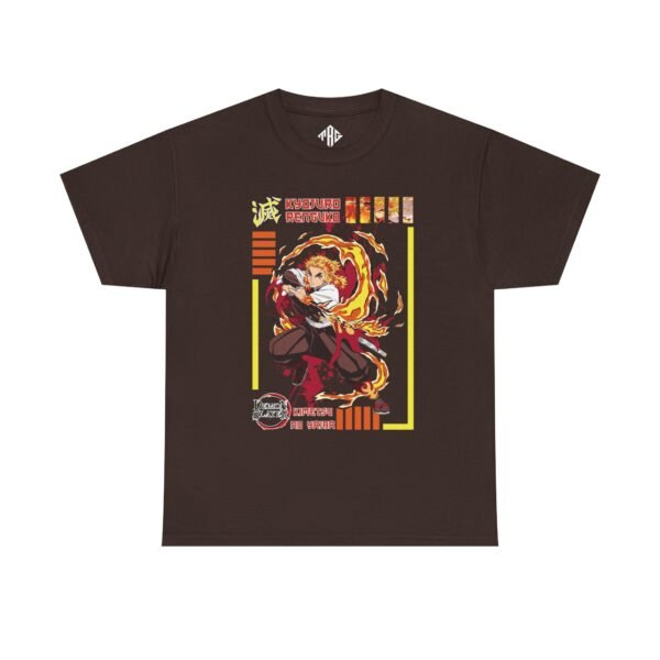 Kyojuro Rengoku T-Shirt Heavy Cotton Black - Image 5