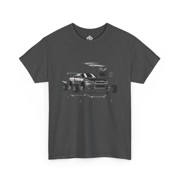 R34 Crank Out T-Shirt Heavy Cotton Black - Image 15