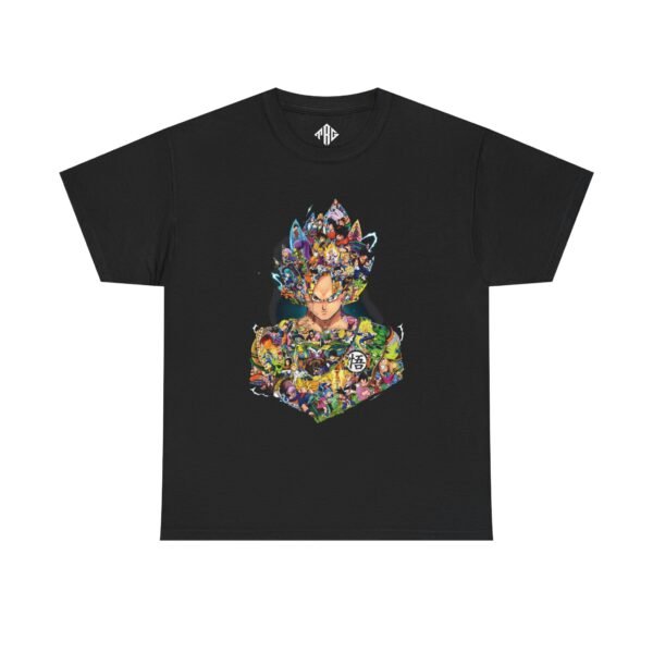 Dragon Ball Goku T-Shirt Heavy Cotton Black - Image 2