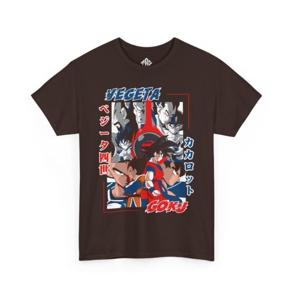 Vegeta Vs Goku T-Shirt Heavy Cotton Black - Image 7
