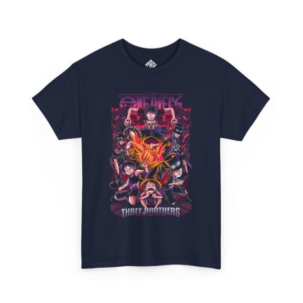One Piece - Three Brothers T-Shirt Heavy Cotton Black - Image 15
