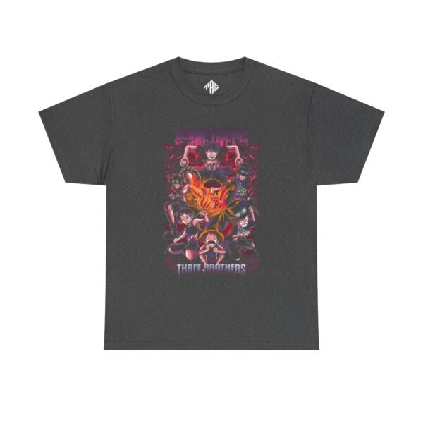One Piece - Three Brothers T-Shirt Heavy Cotton Black - Image 9