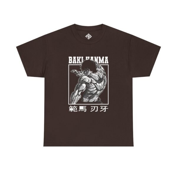 Baki Hanma T-Shirt Heavy Cotton Black - Image 5