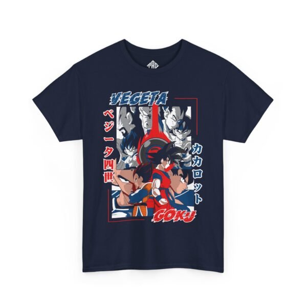 Vegeta Vs Goku T-Shirt Heavy Cotton Black - Image 11
