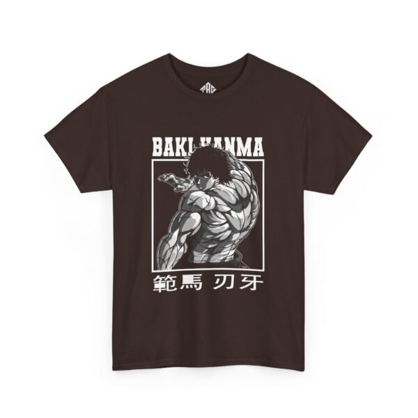 Baki Hanma T-Shirt Heavy Cotton Black - Image 7