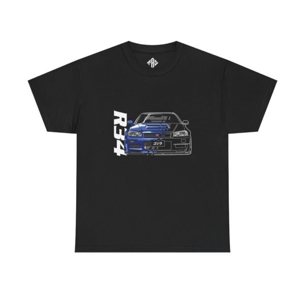 R34 T-Shirt Heavy Cotton Black - Image 2